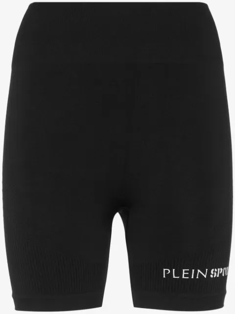 Plein Sport logo-print cycling shorts