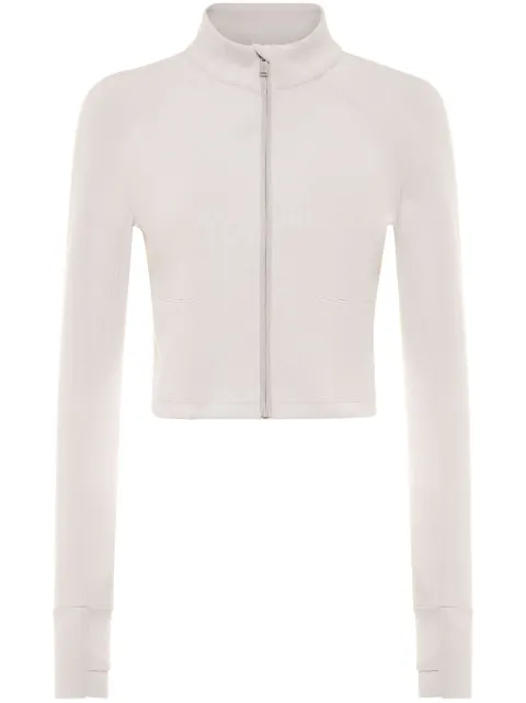 Plein Sport cropped zipped performance sweatshirt