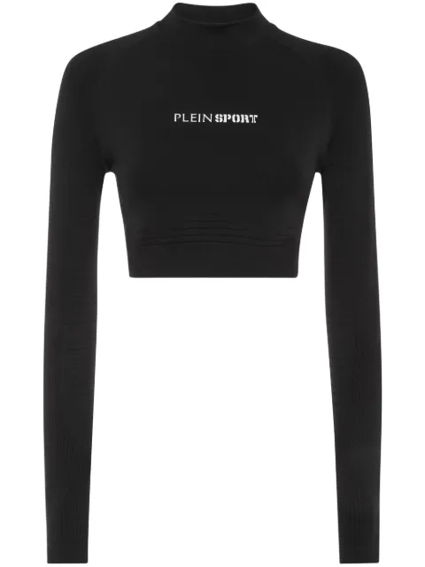 Plein Sport cropped performance top