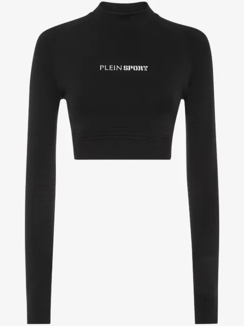 Plein Sport cropped performance top