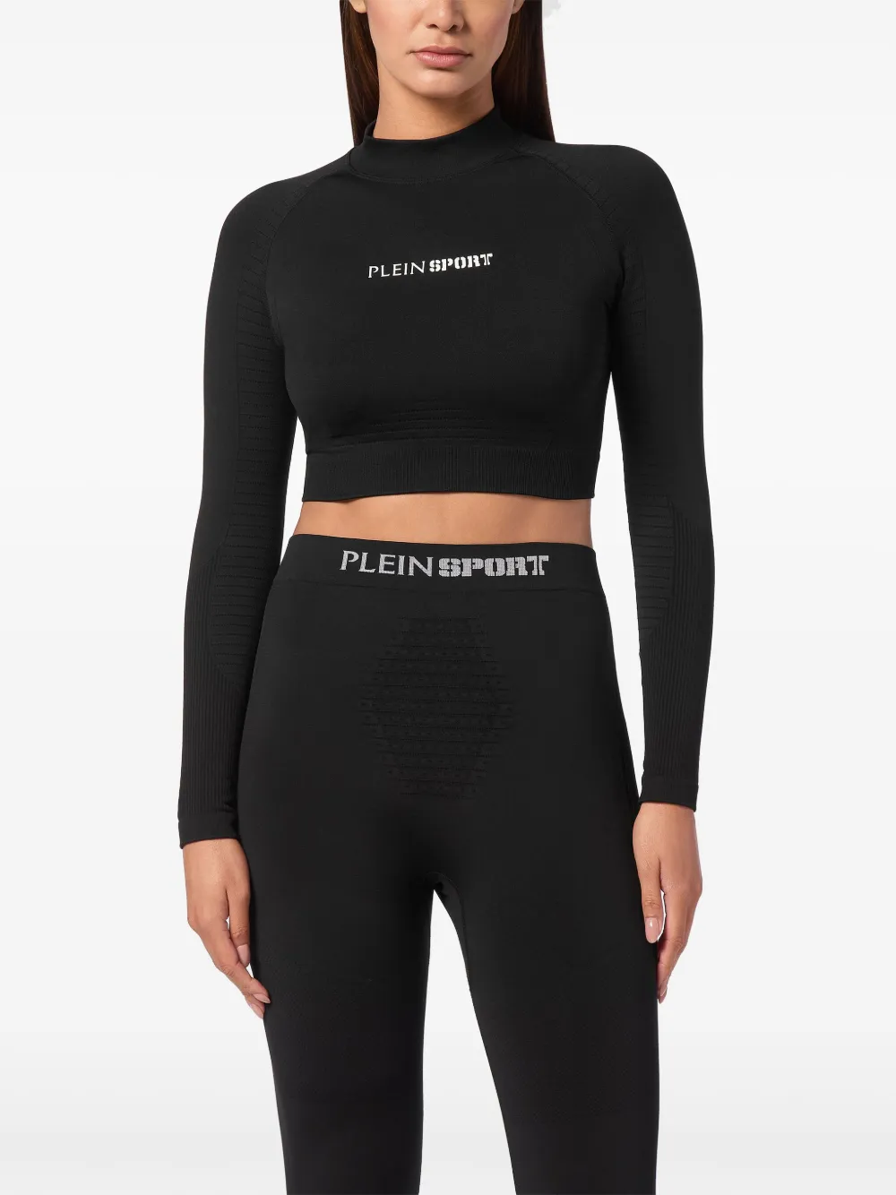 Plein Sport Cropped top Zwart