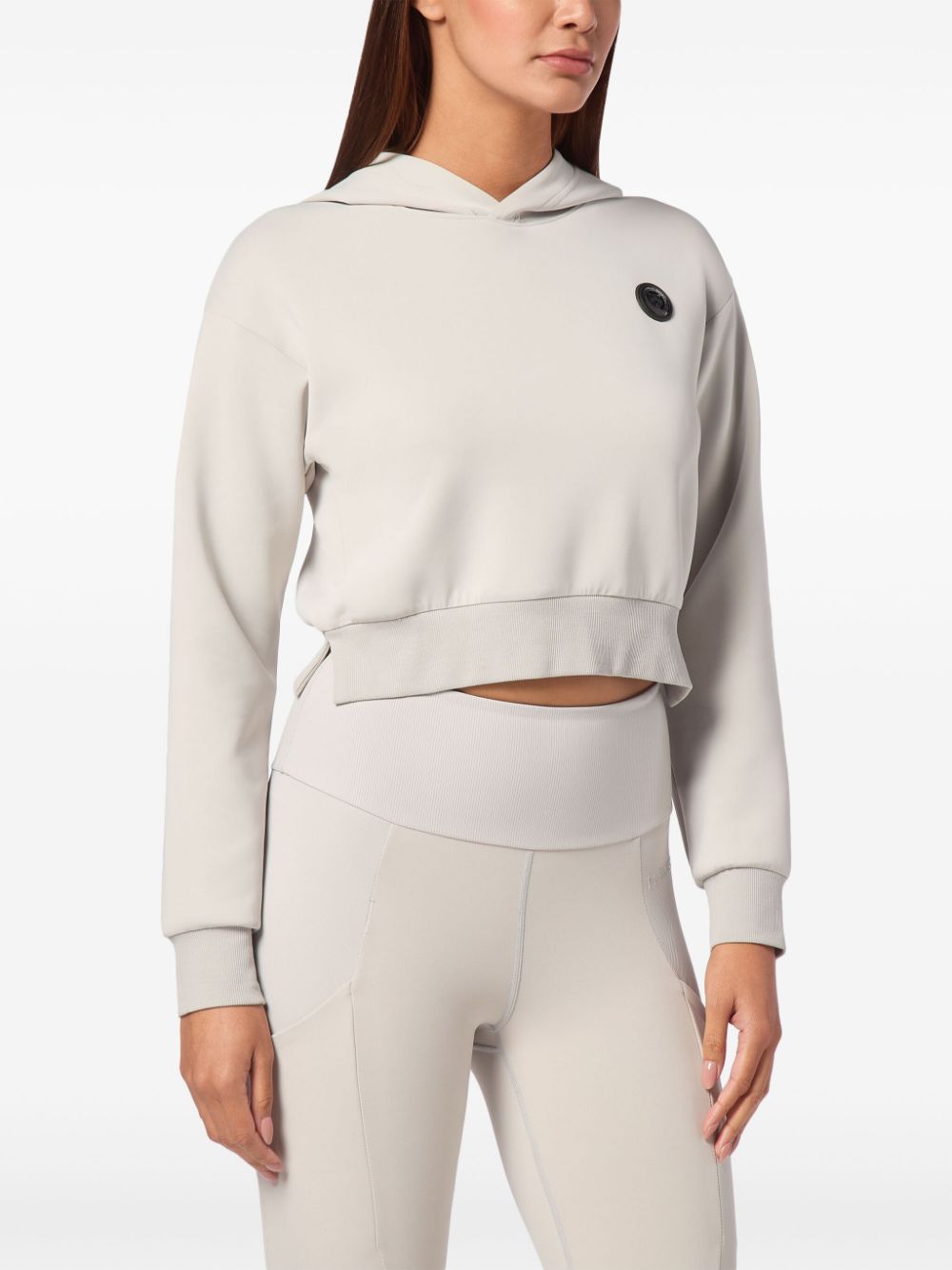 Plein Sport Cropped hoodie - Grijs