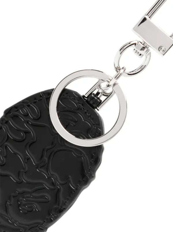 新品・未使用☆A BATHING APE レザー APEHEAD キーホルダー A BATHING APE® Ape Head Leather Keychain | Black | FARFETCH