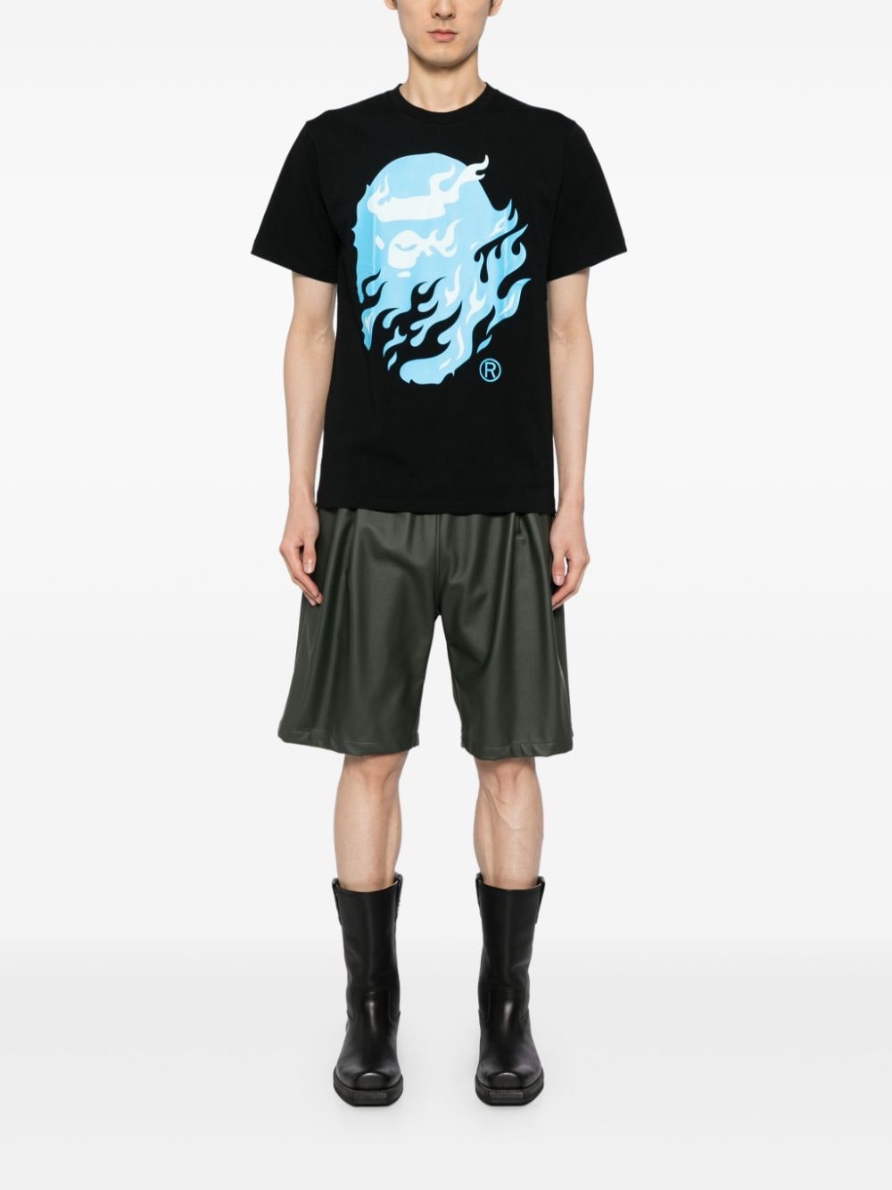 A BATHING APE® T-shirt met grafische print - Zwart