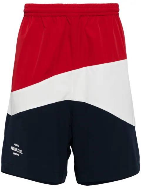 izzue x Neighborhood colour-blocked track shorts