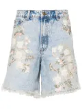 Loulou high-rise denim shorts - Blue