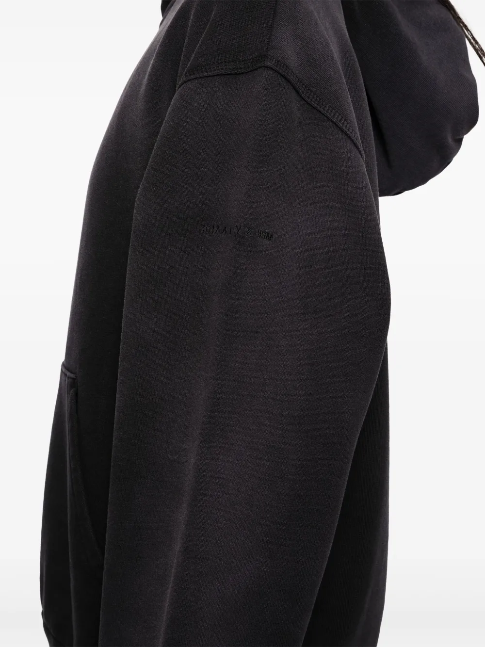 1017 ALYX 9SM Boxy hoodie met geverfd detail Grijs