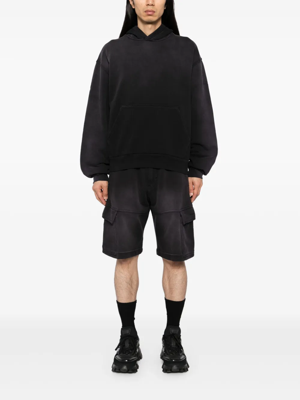 1017 ALYX 9SM Boxy hoodie met geverfd detail - Grijs