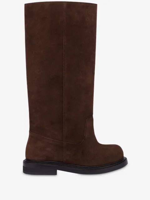 Moschino Olivia knee-high suede boots