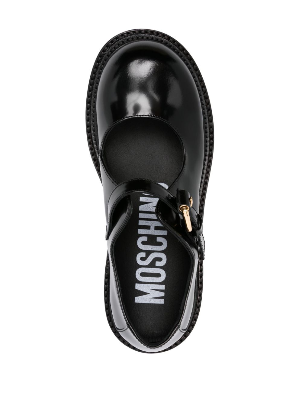 Shop Moschino Olivia Loafers In Black