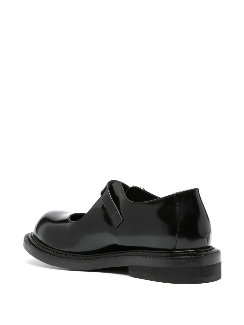 Shop Moschino Olivia Loafers In Black