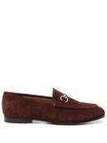 Gucci Horsebit suede loafers - Brown