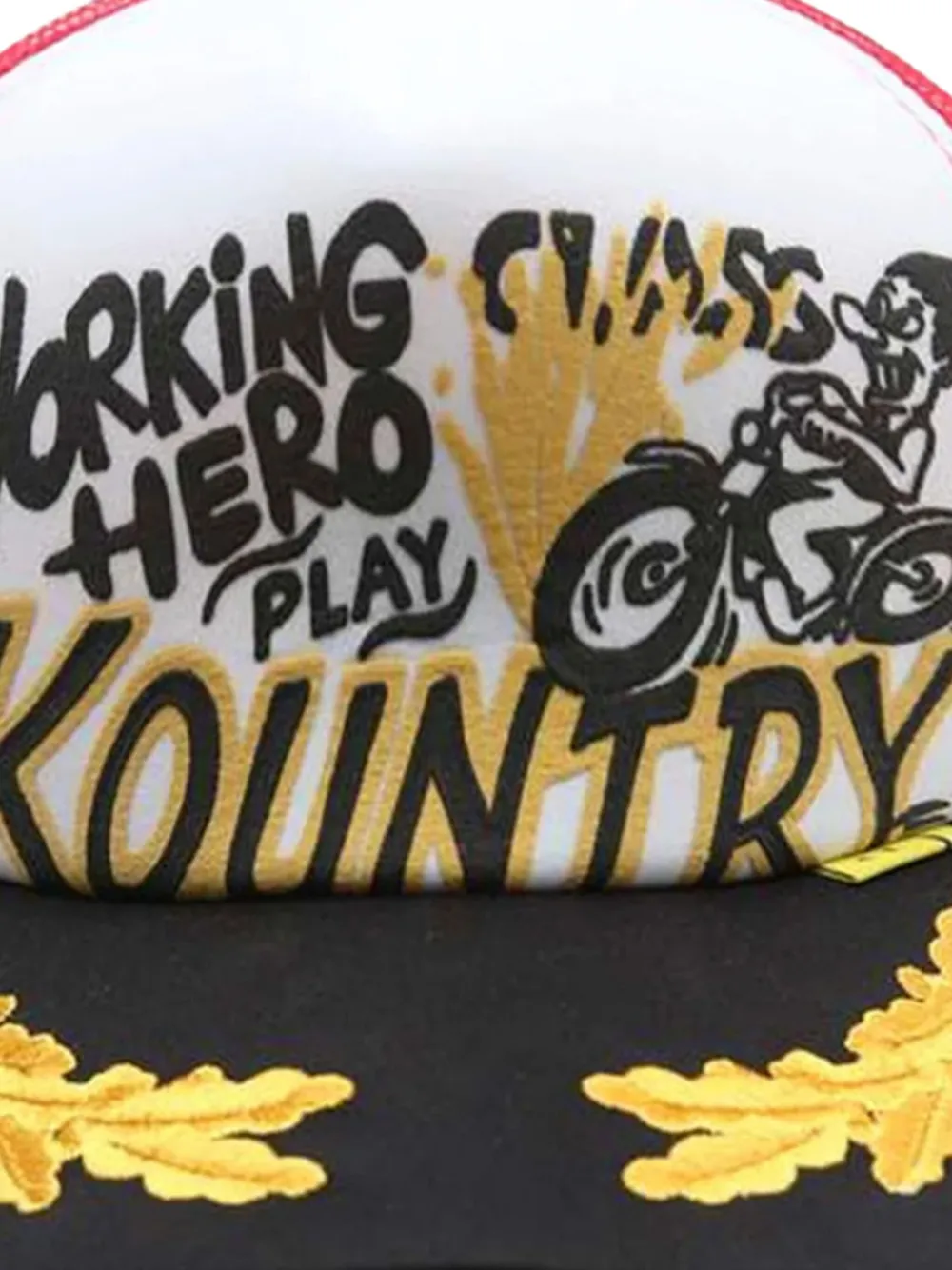 KAPITAL Kountry Racer truckerpet - Wit