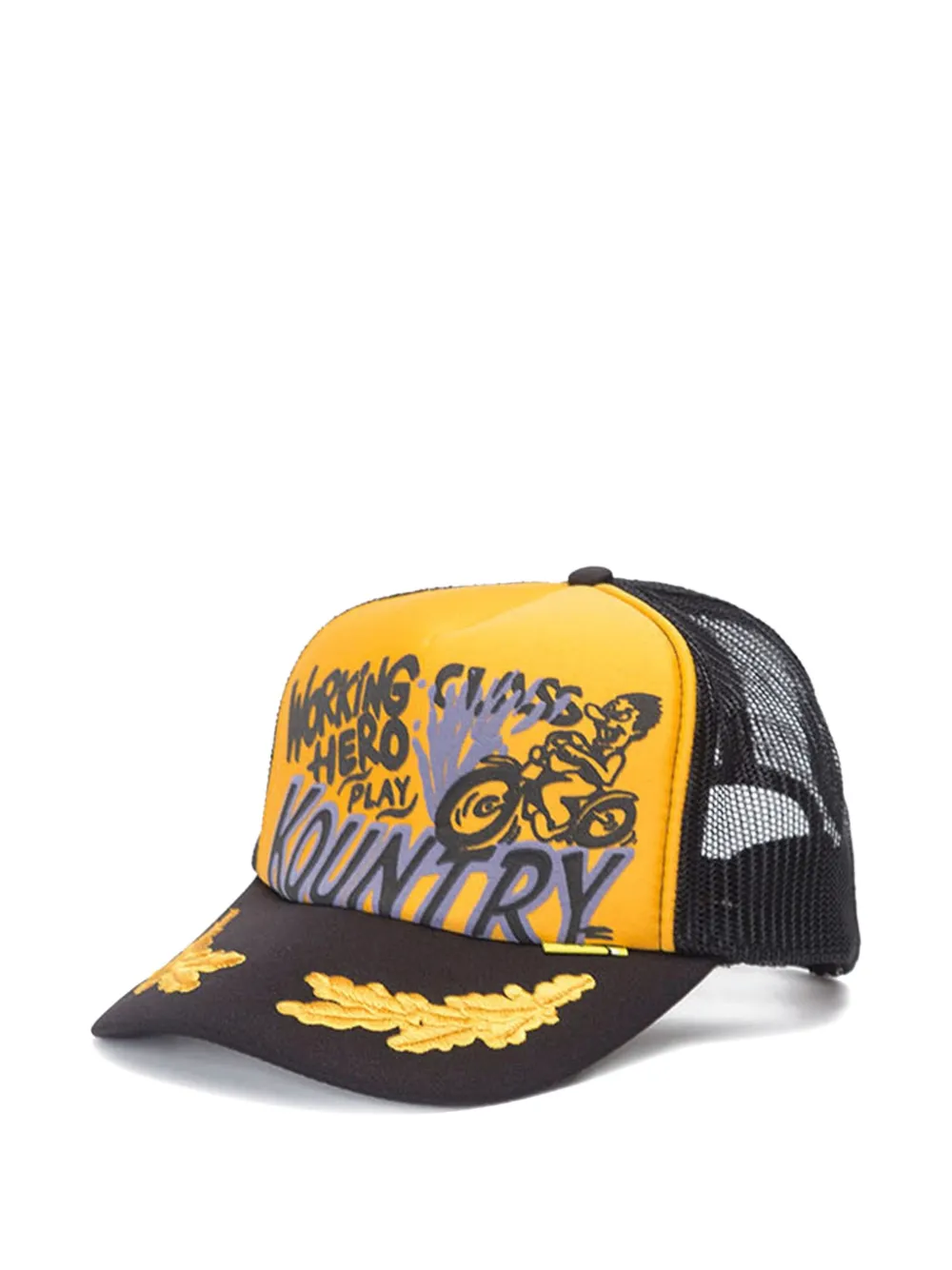graphic-print trucker cap