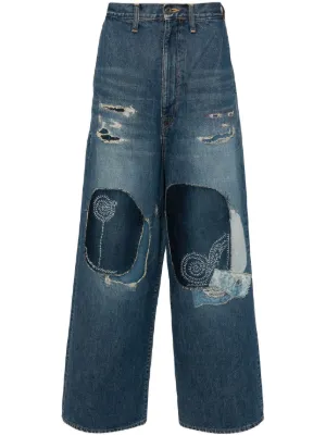 【美品】KAPITAL デニム ストライプ ダブルブレストジャケット セール】 〔 Sサイズ 〕 ポリエステルデニム ダブルブレスト