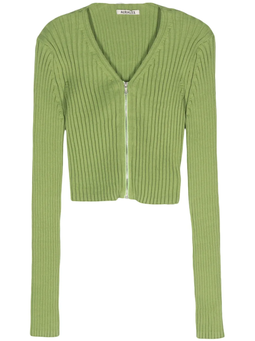 Rogan Knit Cropped Cardigan in Blue