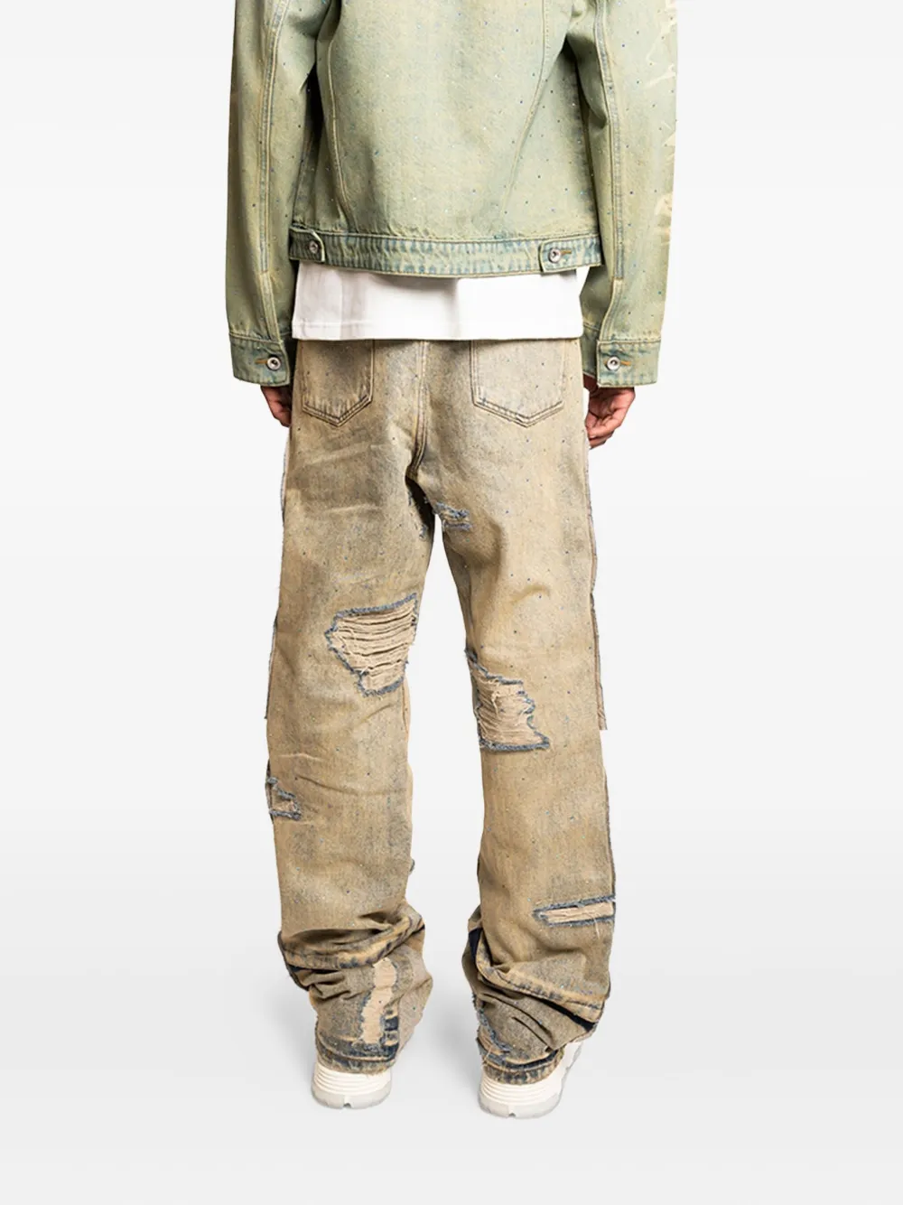Who Decides War Gerafelde jeans Beige
