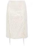 MSGM sequined skirt - Neutrals