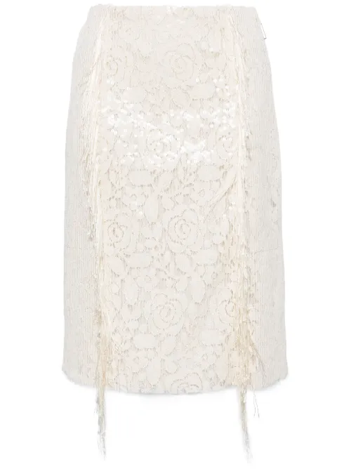 Jupe ornée de sequins - MSGM - Modalova