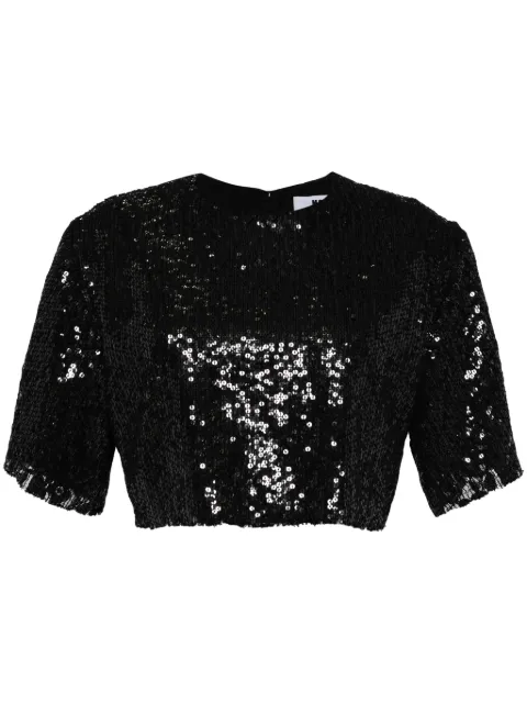 MSGM playera con lentejuelas