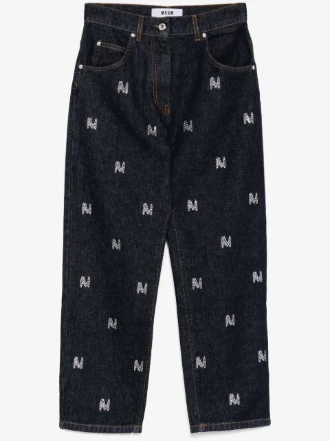 MSGM crystal-embellished jeans