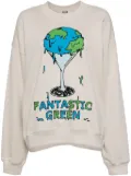 MSGM graphic-printed sweatshirt - Neutrals