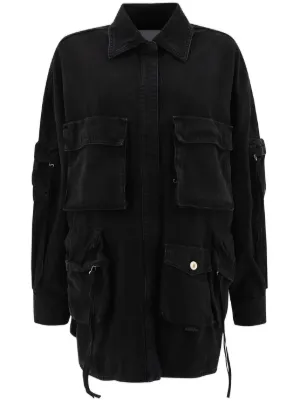Alexander Wang ジップアップ デニムジャケット | ブラック | FARFETCH JP