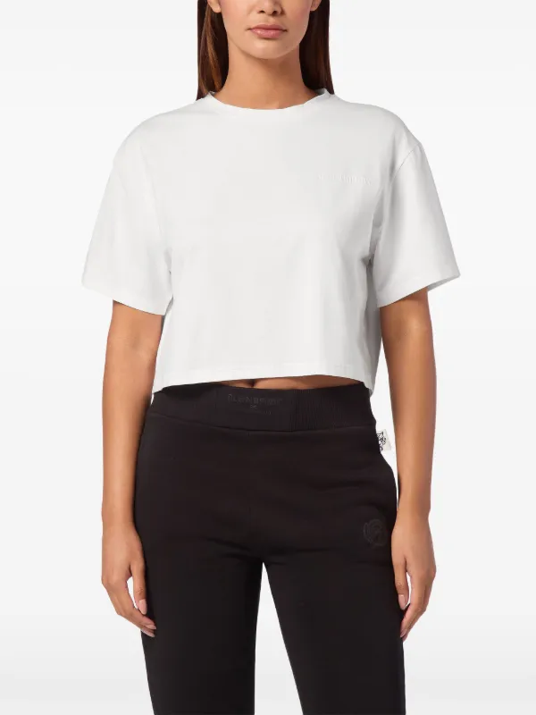Plein Sport Cropped crew-neck T-shirt | White | FARFETCH