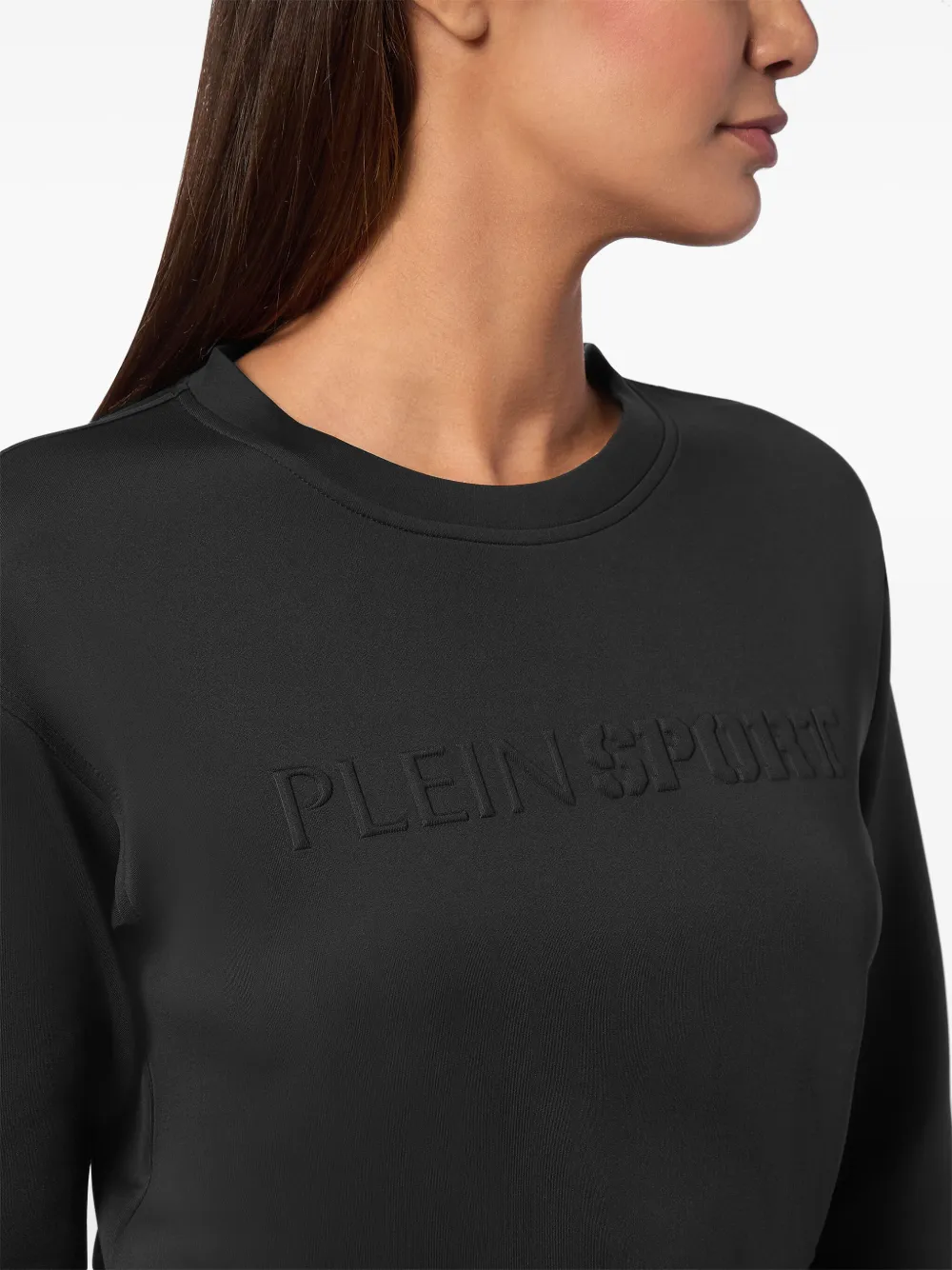 Plein Sport Sweater met geborduurd logo Zwart