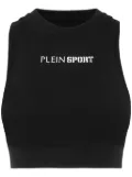 Plein Sport logo-printed performance tank top - Black