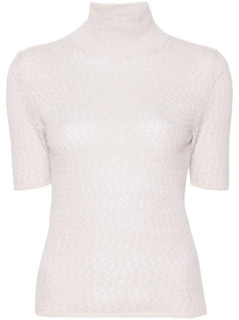 A.P.C. pointelle-knit cotton top Women