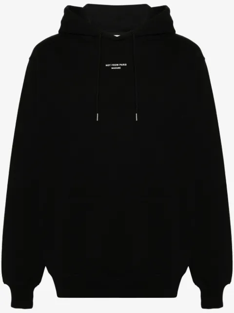 Drôle De Monsieur La Hoodie Slogan cotton hoodie