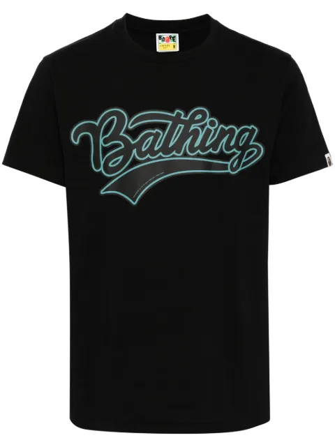 A BATHING APE® logo-print cotton T-shirt