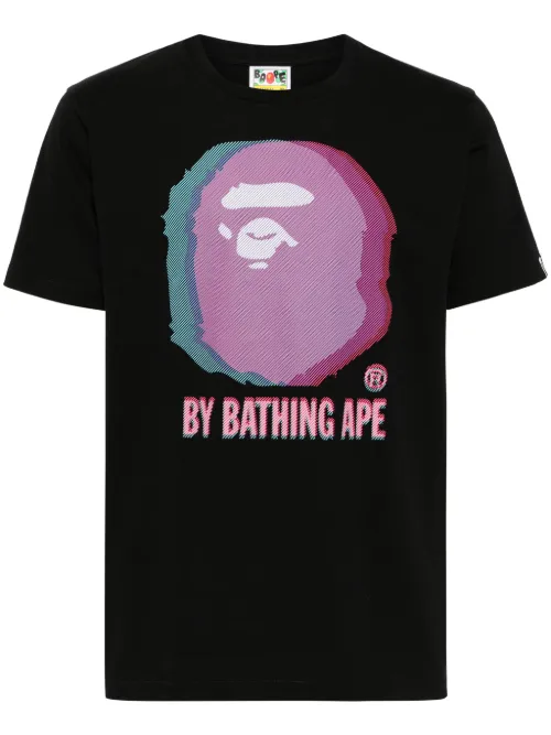 T-shirt en coton à logo imprimé - A BATHING APE® - Modalova