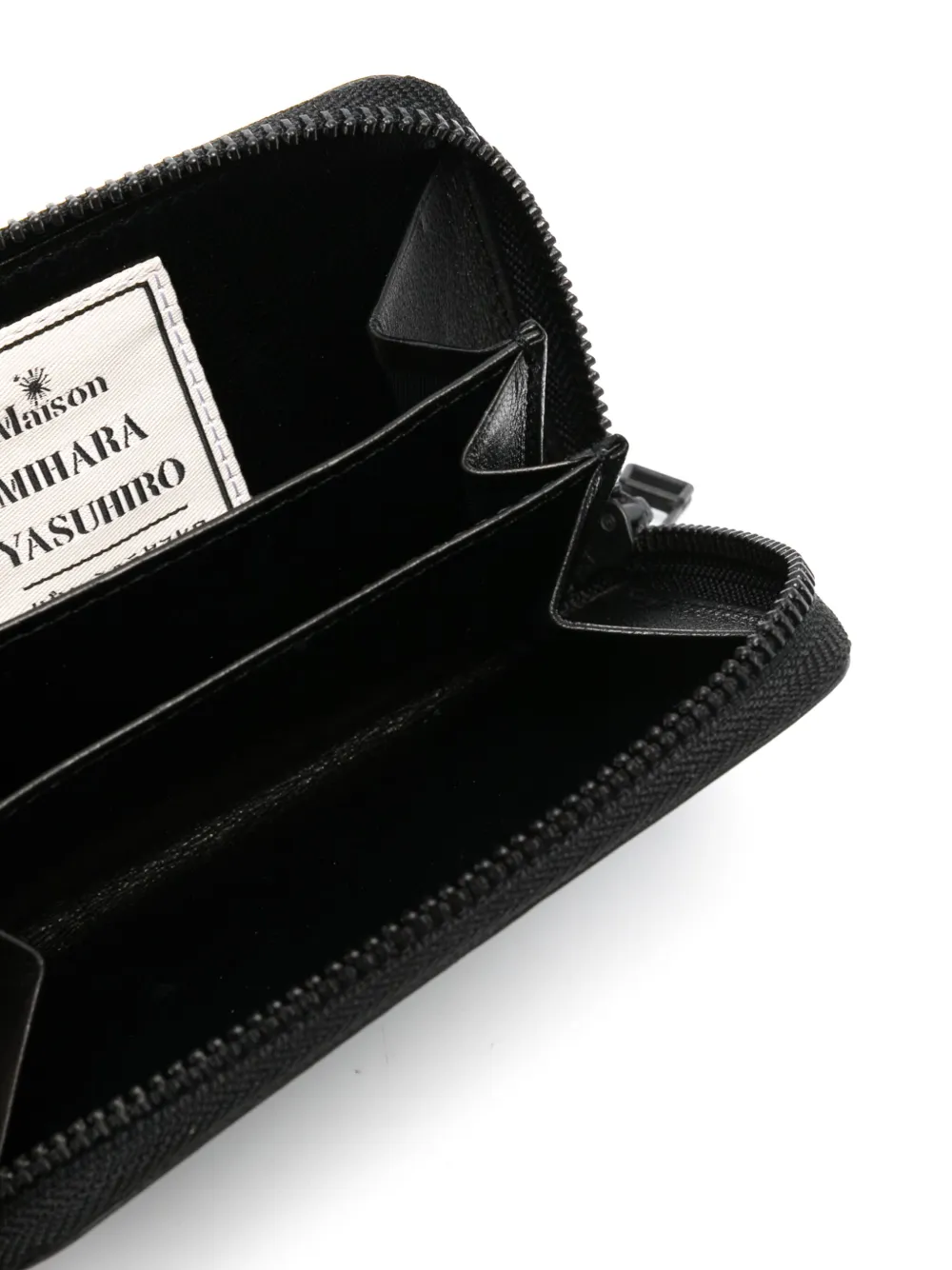 graphic-print leather wallet