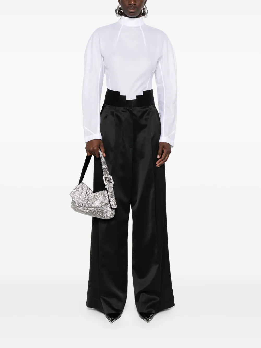 Almaz High waist pantalon - Zwart