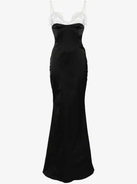 Almaz Exposed corset satin gown
