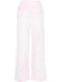 Loulou crystal-embellished track pants - Pink