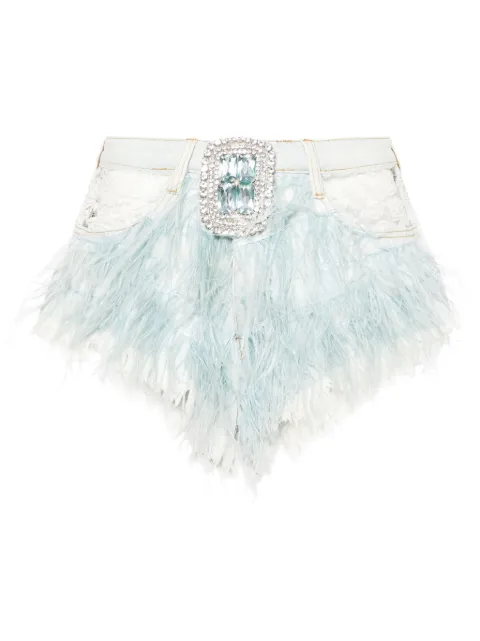 Loulou high-rise denim shorts
