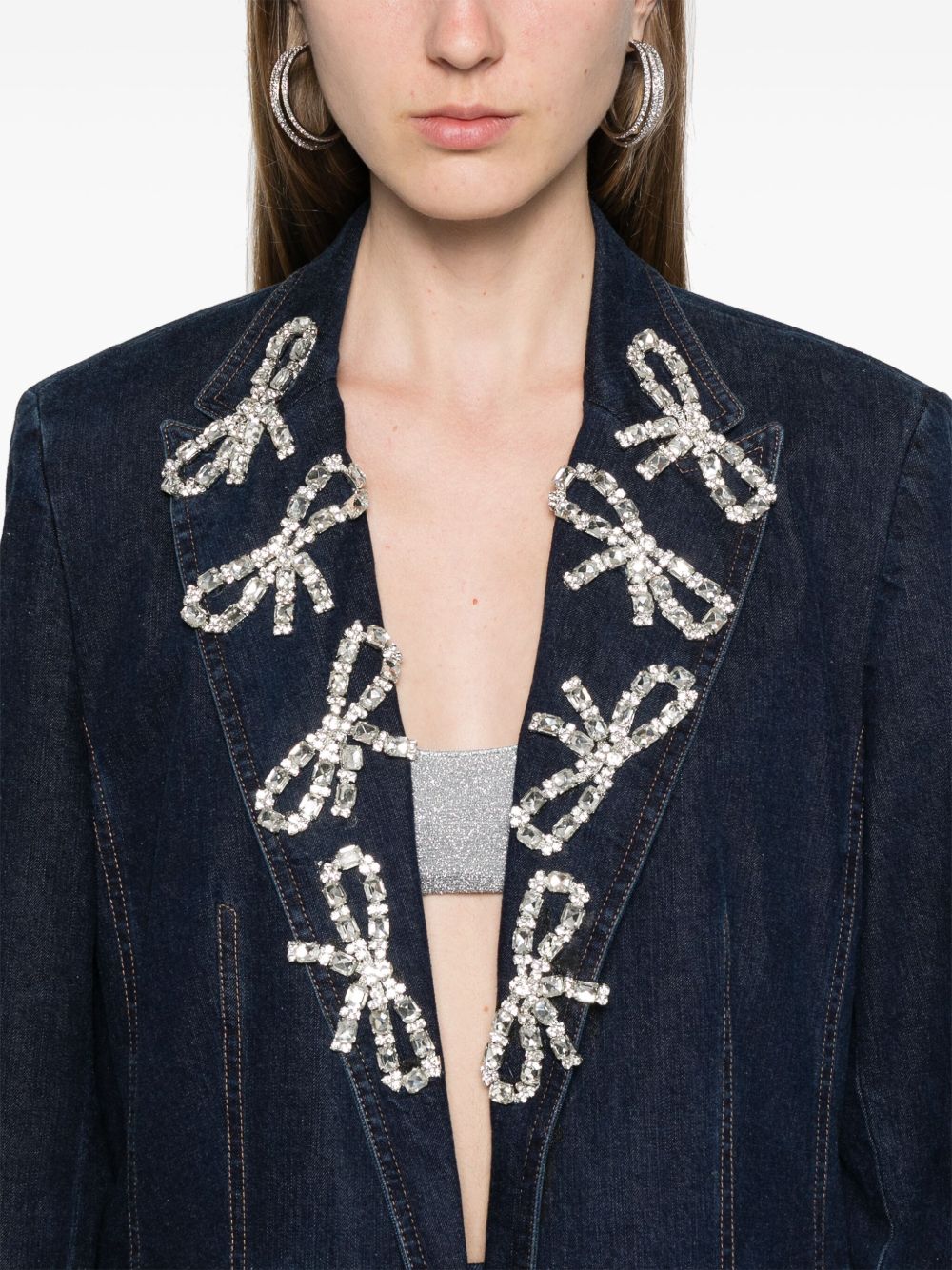 Tagliatore single-breasted denim blazer Women