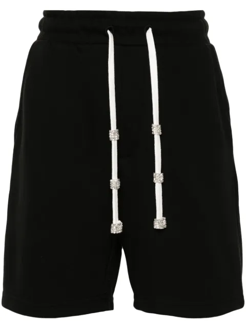 Loulou crystal-embellished track shorts