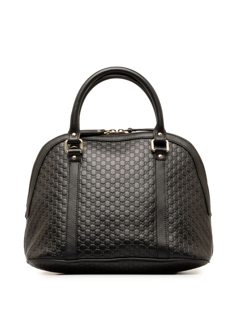Gucci Pre-Owned 2015-2023 Medium Microguccissima Dome satchel - Zwart