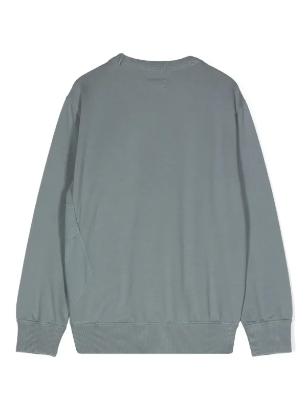 スウェット・トレーナー C.P. COMPANY LOGO COTTON CREWNECK SWEATSHIRT Logo cotton sweatshirt in green - C P Company Kids | Mytheresa