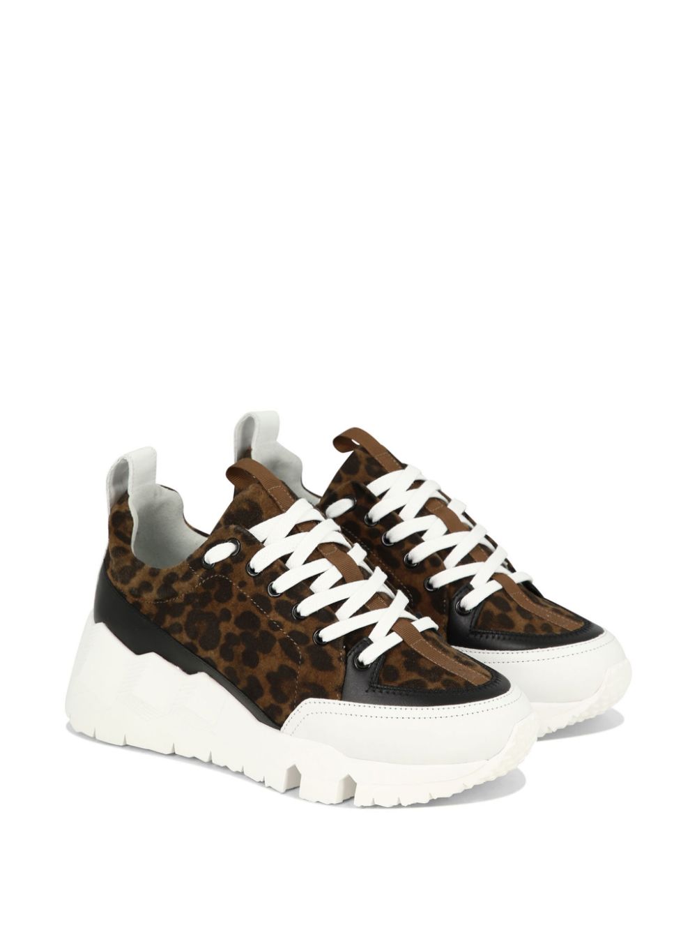 Pierre Hardy Street Life leopard-print sneakers - Bruin