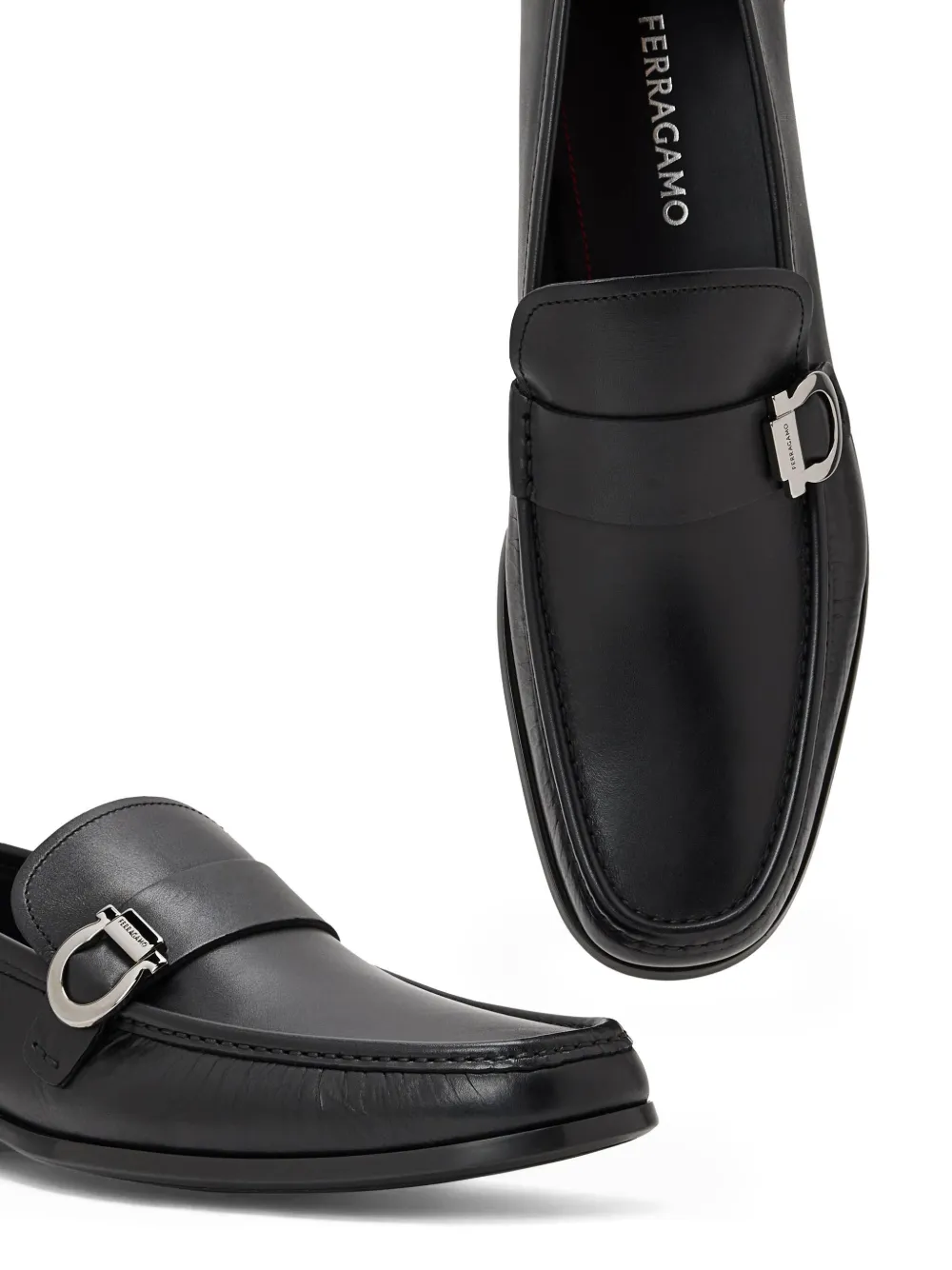 Ferragamo Gancini loafers Black