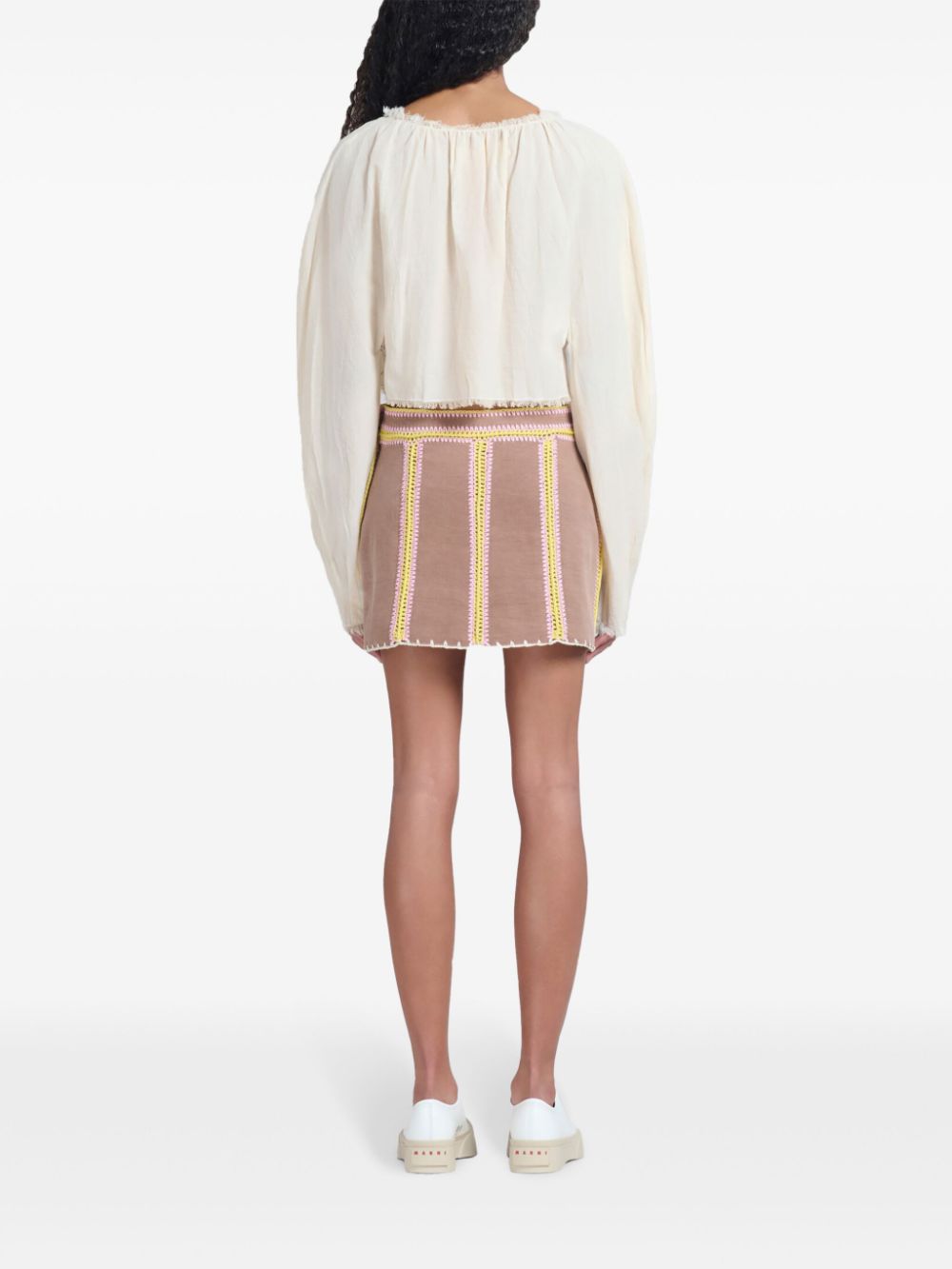 Cheap Marni crochet-detailing mini skirt Women