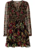 Ulla Johnson Lya floral-print mini dress - Black