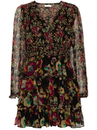 ulla johnson SILK GEORGETTE PRINT ONE-PI（Ulla Johnson Lya floral  