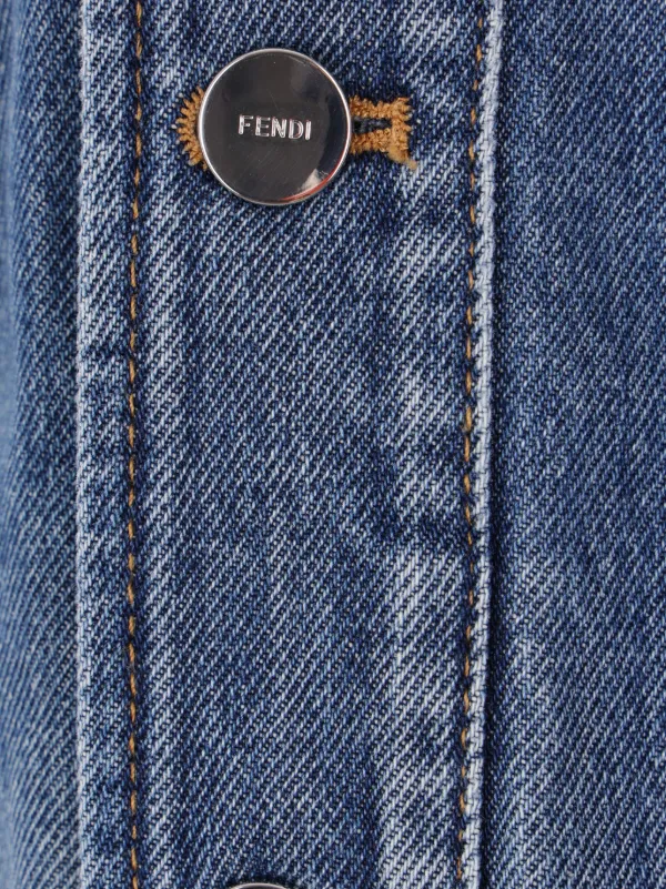 FENDI デニムジャケット | ブルー | FARFETCH JP