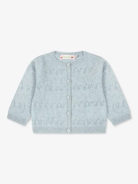 Bonpoint cardigan ajouré en cachemire